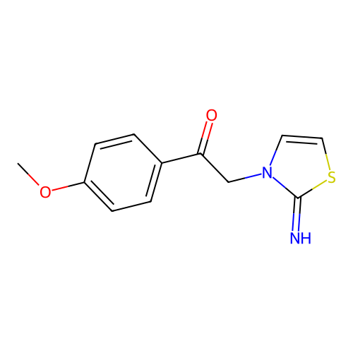 2-[2-Imino-1,3-thiazol-3(2H)-YL]-1-(4-methoxyphenyl)-1-ethanone structure