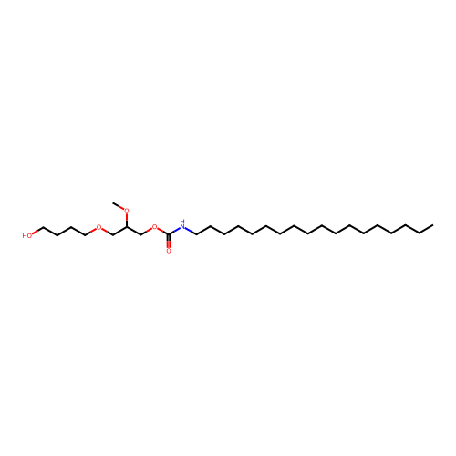 3-(4-Hydroxybutoxy)-2-methoxypropyl N-octadecylcarbamate structure