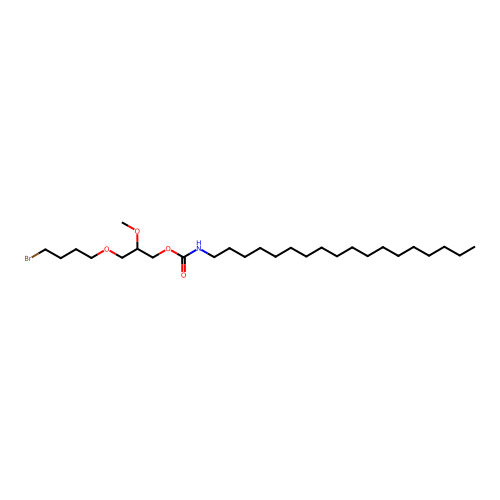 3-(4-Bromobutoxy)-2-methoxypropyl N-octadecylcarbamate structure