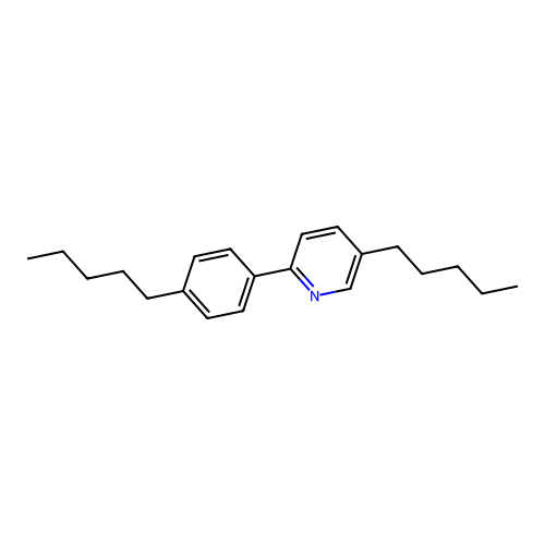 5-Pentyl-2-(4-pentylphenyl)pyridine structure