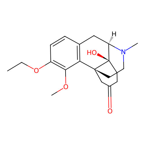 3-Ethoxy-14-hydroxy-4-methoxy-17-methylmorphinan-6-one structure