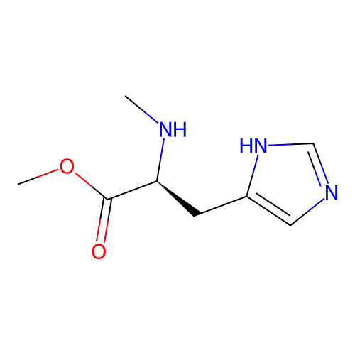 (S)-Methyl 3-(1H-imidazol-5-yl)-2-(methylamino)propanoate structure