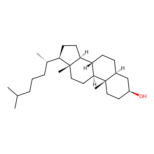 Dihydrocholesterol structure
