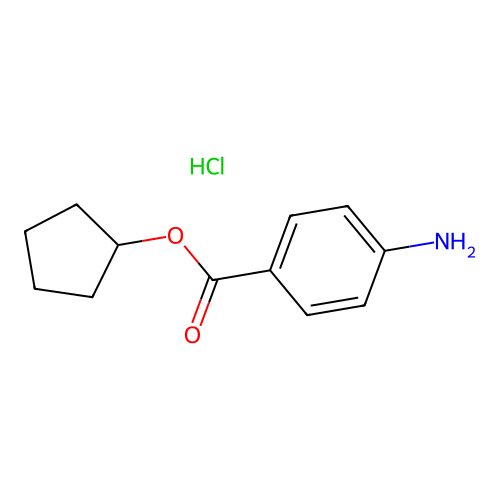 Cyclopentyl 4-aminobenzoate Hydrochloride structure