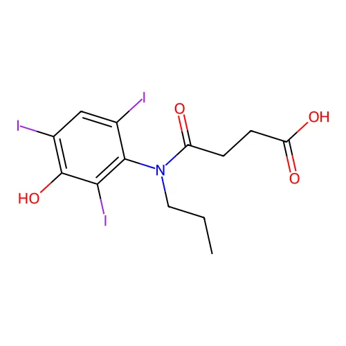 4-((3-羟基-2,4,6-三碘苯基)丙基氨基)-4-氧代丁酸 structure