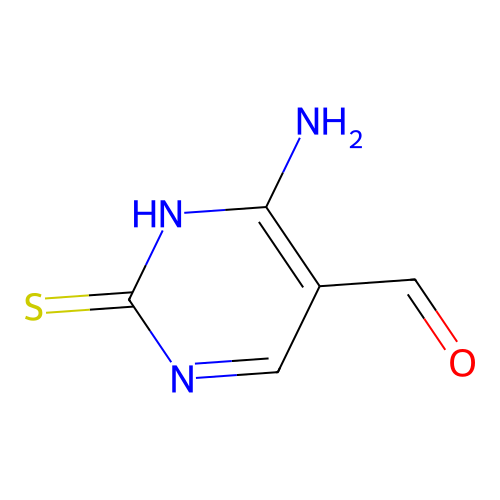 4-Amino-2-sulfanylpyrimidine-5-carbaldehyde structure