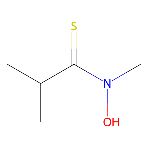 N-Hydroxy-N,2-dimethylpropanethioamide structure