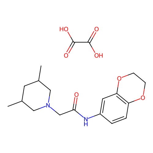 N-(2,3-Dihydro-benzo[1,4]dioxin-6-yl)-2-(3,5-dimethyl-piperidin-1-yl)-acetamide structure