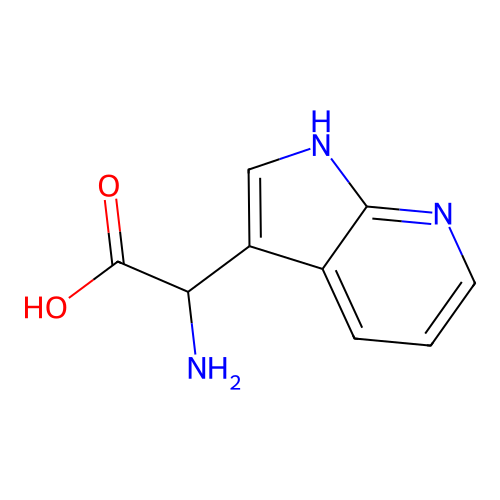 D,L-7-Aza-3-indolylglycine structure
