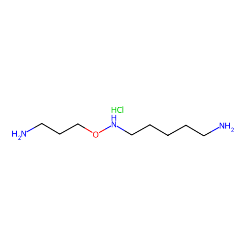 N'-(3-aminopropoxy)pentane-1,5-diamine;hydrochloride structure