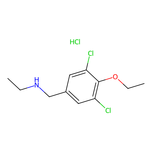 N-(3,5-dichloro-4-ethoxybenzyl)ethanamine hydrochloride structure