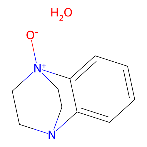 2,3-dihydro-1H-1,4-ethanoquinoxaline 1-oxide hydrate structure