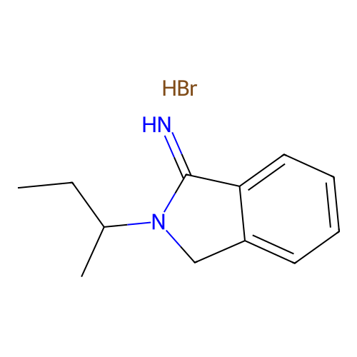 2-Sec-butyl-1-isoindolinimine hydrobromide structure