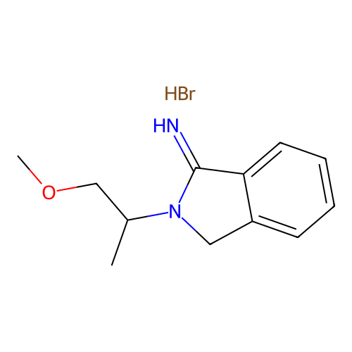 2-(1-Methoxypropan-2-yl)isoindolin-1-imine hydrobromide structure
