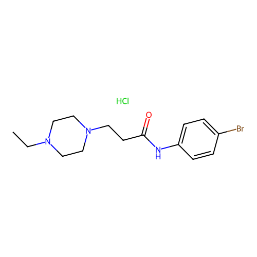 N-(4-bromophenyl)-3-(4-ethylpiperazin-1-yl)propanamide Hydrochloride structure