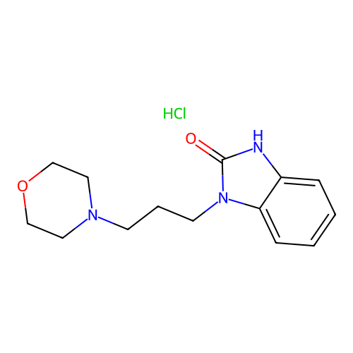 1-(3-morpholinopropyl)-1H-benzo[d]imidazol-2(3H)-one hydrochloride structure