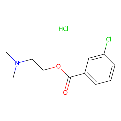 2-(Dimethylamino)ethyl 3-chlorobenzoate hydrochloride structure
