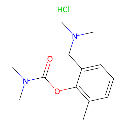 2-((Dimethylamino)methyl)-6-methylphenyl dimethylcarbamate hydrochloride structure