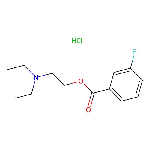 2-(Diethylamino)ethyl 3-fluorobenzoate hydrochloride structure