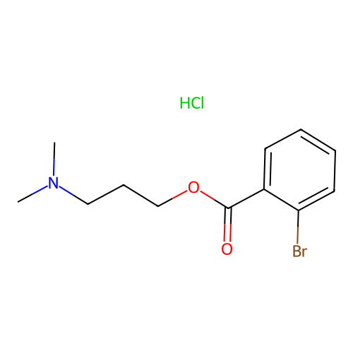 3-(Dimethylamino)propyl 2-bromobenzoate hydrochloride structure