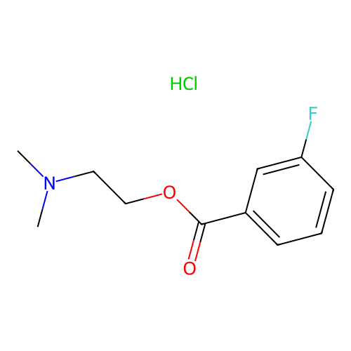2-(Dimethylamino)ethyl 3-fluorobenzoate hydrochloride structure