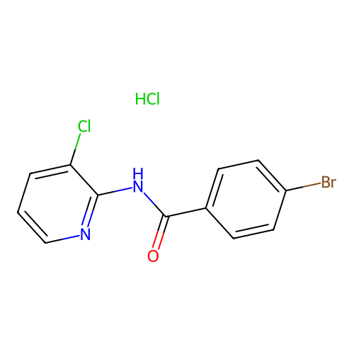 4-bromo-N-(3-chloropyridin-2-yl)benzamide Hydrochloride structure