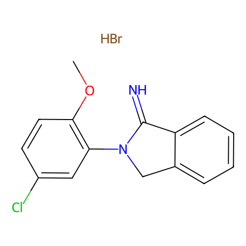 2-(5-Chloro-2-methoxyphenyl)isoindolin-1-imine hydrobromide structure