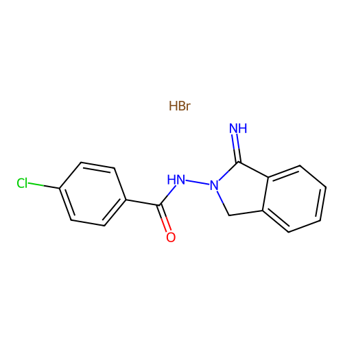 2-[(4-Chlorobenzoyl)amino]-1-isoindoliniminium bromide structure