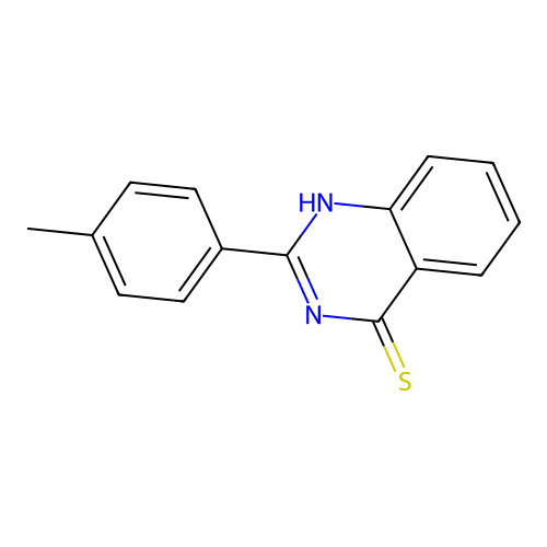 2-(4-methylphenyl)-1H-quinazoline-4-thione structure