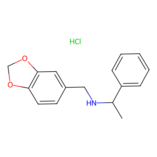 Benzo[1,3]dioxol-5-ylmethyl-(1-phenyl-ethyl)-amine structure