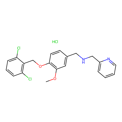 {4-[(2,6-dichlorobenzyl)oxy]-3-methoxybenzyl}(2-pyridinylmethyl)amine hydrochloride structure