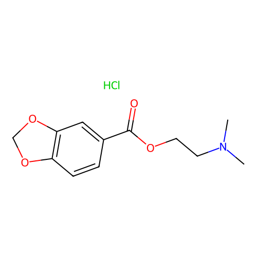 2-(Dimethylamino)ethyl benzo[d][1,3]dioxole-5-carboxylate hydrochloride structure