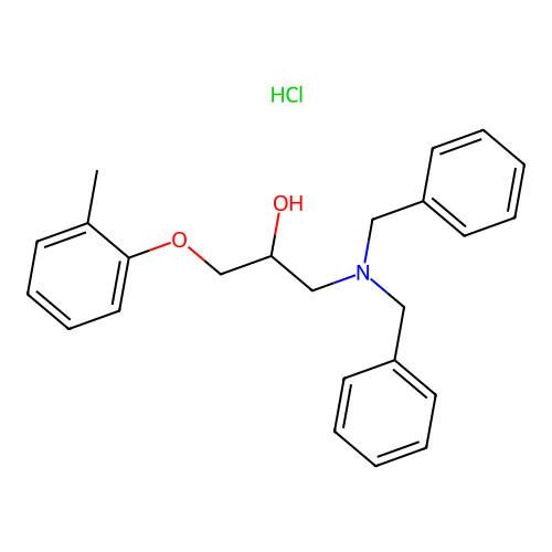 1-(Dibenzylamino)-3-(o-tolyloxy)propan-2-ol hydrochloride structure
