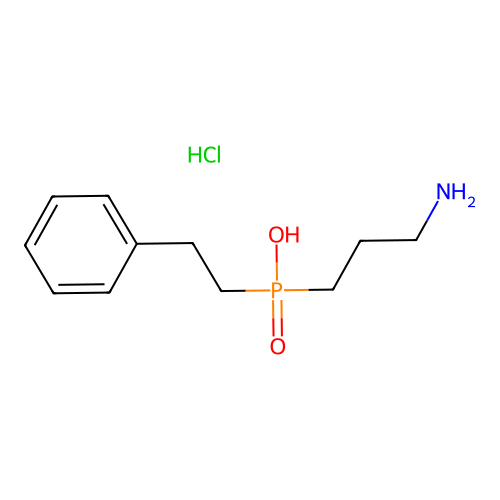 (3-Aminopropyl)(phenethyl)phosphinic acid hydrochloride structure