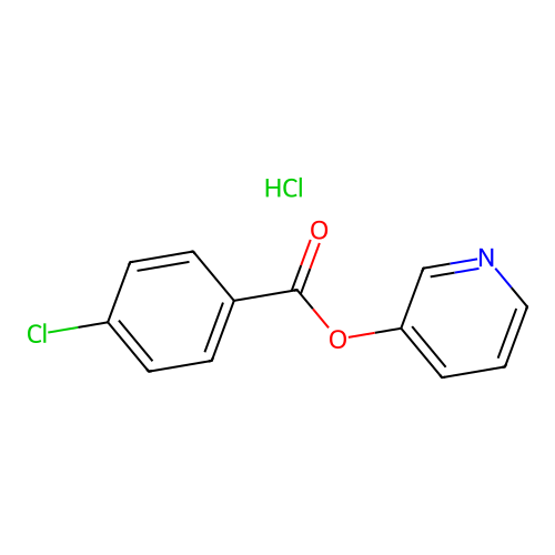 Pyridin-3-yl 4-chlorobenzoate hydrochloride structure