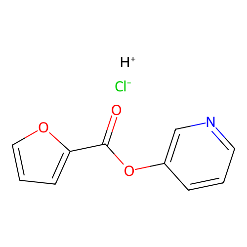 氢离子吡啶-3-基呋喃-2-甲酸酯氯化物 structure
