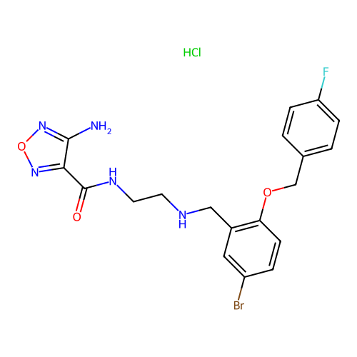 C19H20BrClFN5O3 structure