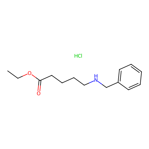 Ethyl 5-(benzylamino)pentanoate hydrochloride structure