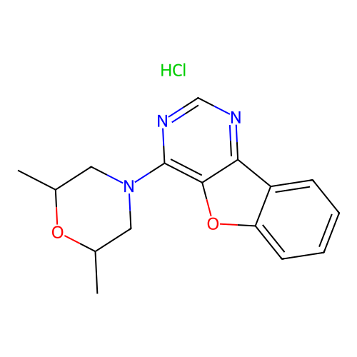 4-(2,6-Dimethylmorpholino)benzofuro[3,2-d]pyrimidine hydrochloride structure