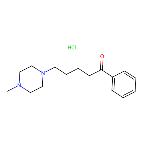 5-(4-Methylpiperazin-1-yl)-1-phenylpentan-1-one hydrochloride structure