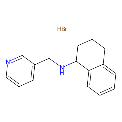 Pyridin-3-ylmethyl-(1,2,3,4-tetrahydro-naphthalen-1-YL)-amine hydrobromide structure