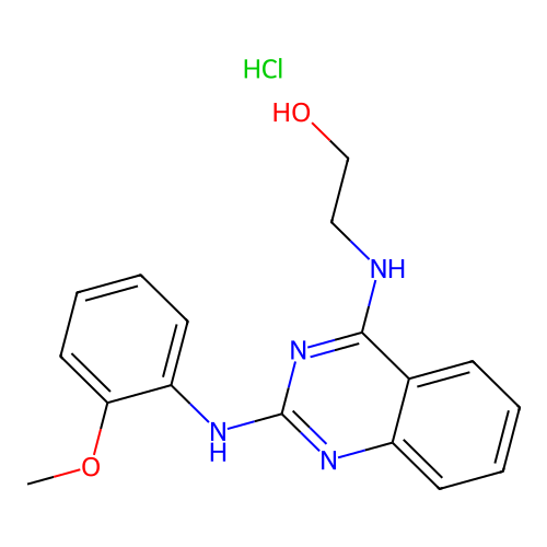 2-[2-(2-Methoxy-phenylamino)-quinazolin-4-ylamino]-ethanol structure