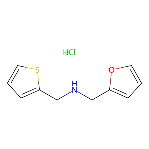 (2-Furylmethyl)(2-thienylmethyl)amine hydrochloride structure