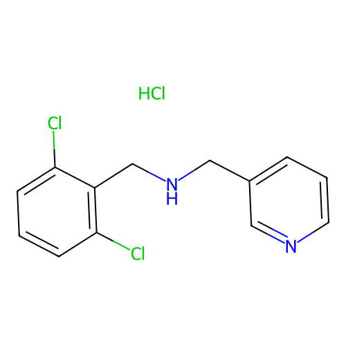 N-(2,6-dichlorobenzyl)-1-(pyridin-3-yl)methanamine hydrochloride structure