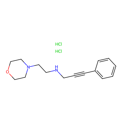 N-(2-morpholinoethyl)-3-phenylprop-2-yn-1-amine dihydrochloride structure