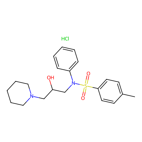 N-(2-Hydroxy-3-piperidin-1-yl-propyl)-4-methyl-N-phenyl-benzenesulfonamide structure