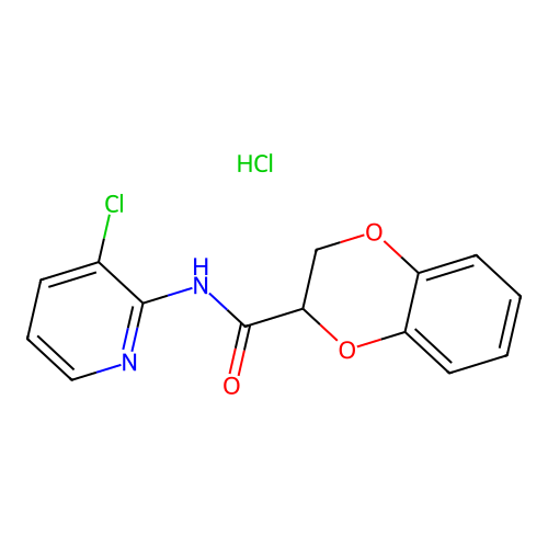 2,3-Dihydro-benzo[1,4]dioxine-2-carboxylic acid (3-chloro-pyridin-2-yl)-amide structure
