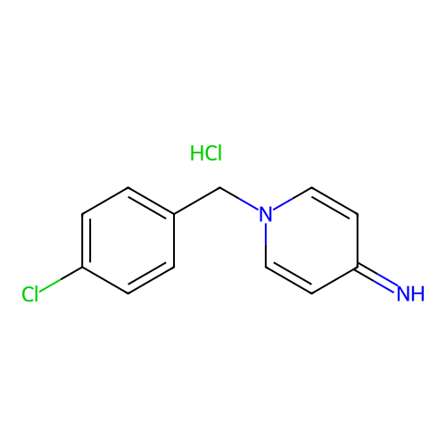 1-(4-chlorobenzyl)pyridin-4(1H)-imine hydrochloride structure