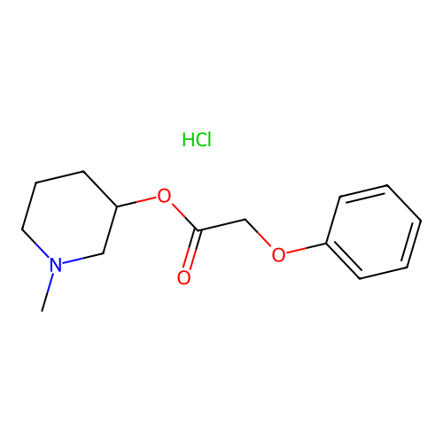 Phenoxy-acetic acid 1-methyl-piperidin-3-yl ester structure