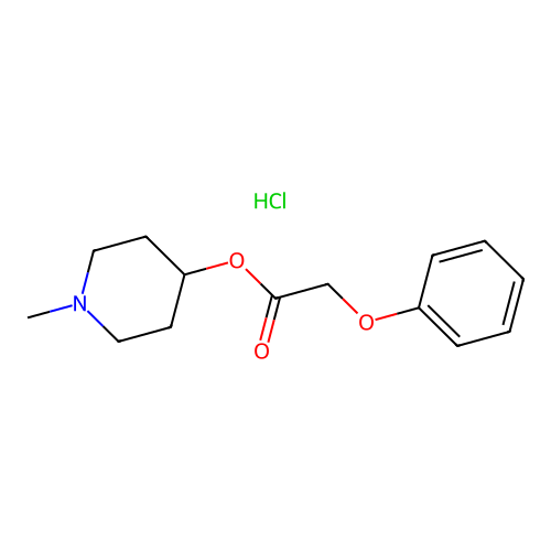 Phenoxy-acetic acid 1-methyl-piperidin-4-yl ester structure